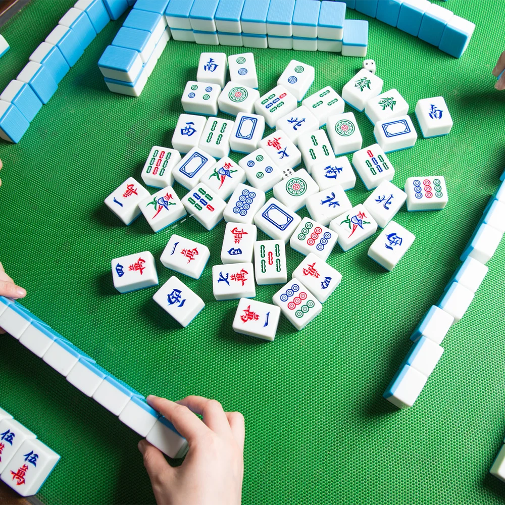 Permainan Mahjong.