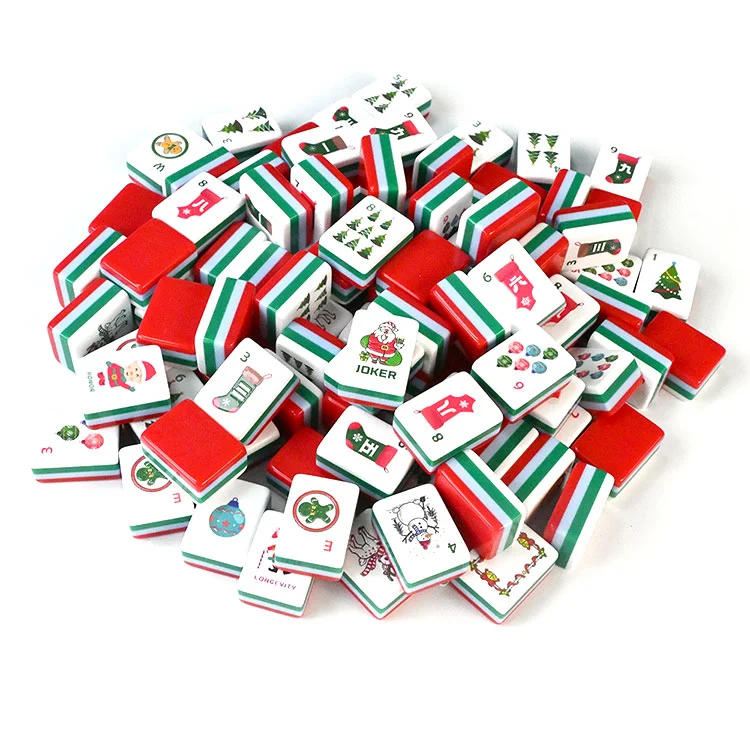 Jubin Mahjong Akrilik Krismas Perayaan