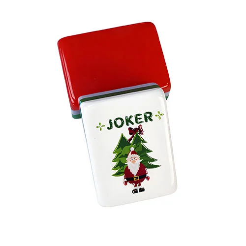 Festive Christmas Acrylic Mahjong Tiles
