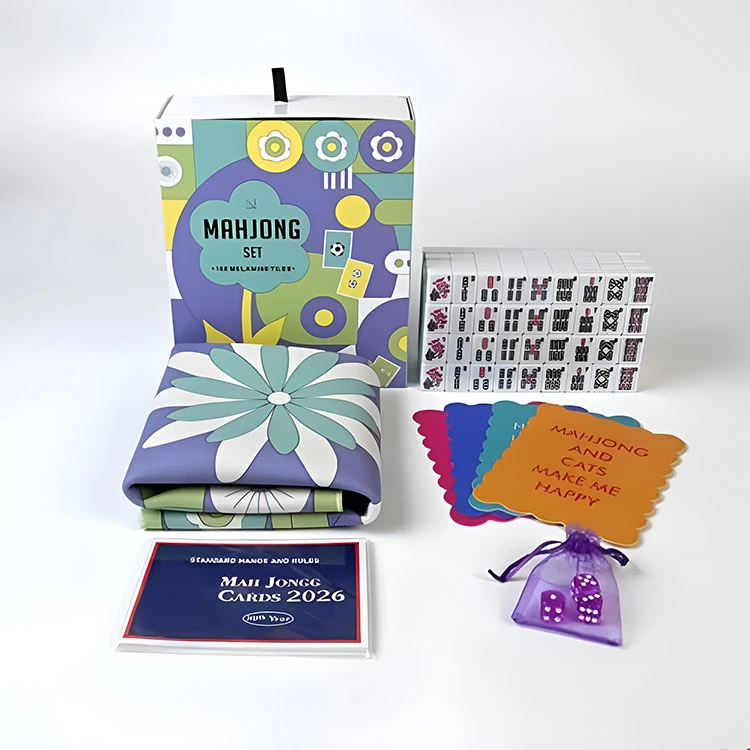 Set Mahjong Bunga Retro